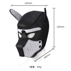 Mũ đầu chó cosplay chơi BDSM chính hãng Ginchain Neoprene