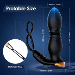 Plug rung massage hậu môn có thụt đẩy Back Court King