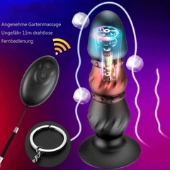Plug rung massage hậu môn 10 tần số