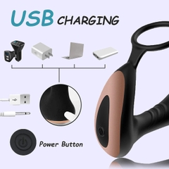 Plug rung massage hậu môn Softrabbit 7 tần số