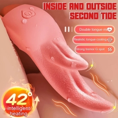 Lưỡi kép rung liếm kích thích đầy khoái cảm - Tongue Licking Vibrator
