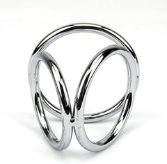 Triple cockring vòng đeo dương vật inox kết cấu ba vòng