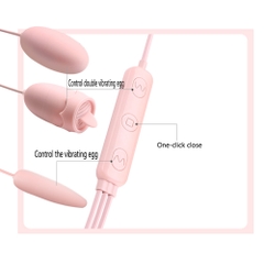 Trứng rung mini Akali 3 in 1 có lưỡi liếm chính hãng Galaku