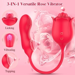 Trứng rung tình yêu kết hợp lưỡi liếm Rose Beats