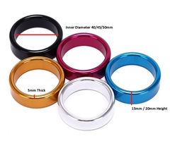 Cockring nhôm bản vuông đầy sắc màu