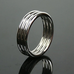 Cockring inox ghép 3 hỗ trợ chống xuất tinh sớm