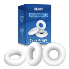 Bộ ba vòng đeo dương vật silicon dẻo dai