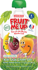 FRUIT ME UP XOÀI-CHUỐI-CHANH DÂY TÚI 90G