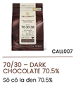 Sô cô la đen Callebaut 70.5% túi 2.5kg