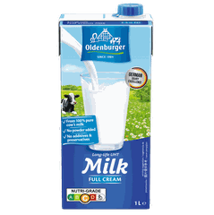 Sữa tươi tiệt trùng nguyên kem hiệu Oldenburger (3.5% béo) hộp 1L
