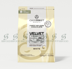 Socola Callebaut Velvet Trắng Dạng Nút 32% Túi 2.5kg