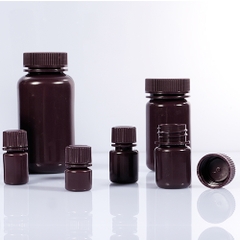 Chai nhựa HDPE, miệng rộng, Màu nâu, 500ml-1000ml (Reagent Bottles-Brown Color), hãng Biologix