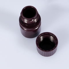 Chai nhựa HDPE, miệng rộng, Màu nâu, 500ml-1000ml (Reagent Bottles-Brown Color), hãng Biologix