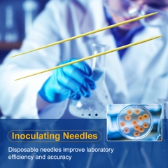 Que cấy vi sinh đầu kim, Túi 25 chiếc, tiệt trùng, Hãng Biologix-USA