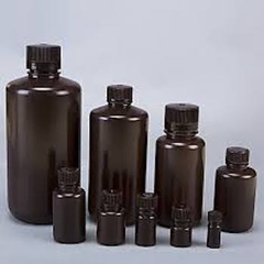 Chai nhựa PP miệng hẹp mầu nâu