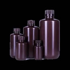 Chai nhựa PP miệng hẹp mầu nâu