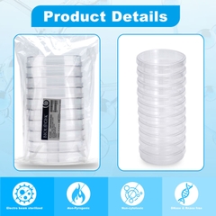 Đĩa nuôi cấy tế bào 30mm-150mm, (Cell Culture Dishes), 10 cái/túi tiệt trùng, Hãng Biologix-USA