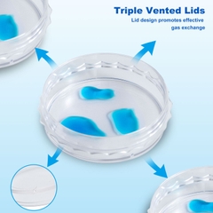 Đĩa nuôi cấy tế bào 30mm-150mm, (Cell Culture Dishes), 10 cái/túi tiệt trùng, Hãng Biologix-USA