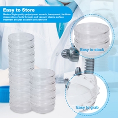 Đĩa nuôi cấy tế bào 30mm-150mm, (Cell Culture Dishes), 10 cái/túi tiệt trùng, Hãng Biologix-USA