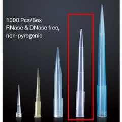 Đầu côn 1000μl dài-siêu dài, hộp 96 chiếc/túi 1000 chiếc, RNase & DNase free, non-pyrogenic  biologix