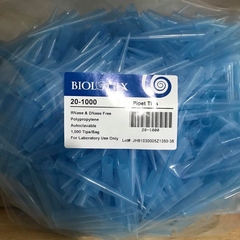 Đầu côn xanh 1000ul, hộp 100 chiếc/túi 1000 chiếc, RNase & DNase free, non-pyrogenic  biologix