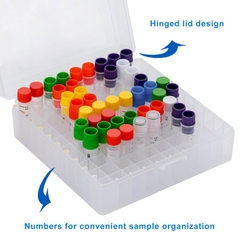 Hộp đựng Cryotube 2ml, 25-100 vị trí-PP Freezer Boxes, -90°C đến 121°C, hãng Biologix-USA