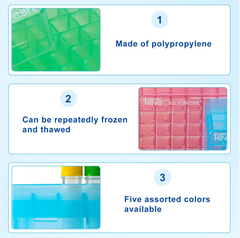 Hộp đựng Cryotube 2ml, 25-100 vị trí-PP Freezer Boxes, -90°C đến 121°C, hãng Biologix-USA