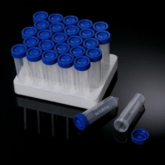 Ống ly tâm nhựa 50ml, nắp rãnh, Centrifuge Tubes (tiệt trùng) ,25 cái/Rack, 25 cái/Túi, Hãng Biologix- USA biologix