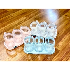 {siêu khuyến mại } bộ đựng gia vị bộ 3 hokori