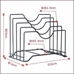 [ Hàng mới ] Kệ Đa Năng 4 Ngăn Để Thớt, Dao, Vung Nồi , Tạp Trí, Giấy Báo