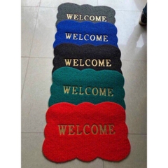 Thảm chùi chân đế cao su Welcome 