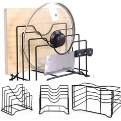 [ Hàng mới ] Kệ Đa Năng 4 Ngăn Để Thớt, Dao, Vung Nồi , Tạp Trí, Giấy Báo
