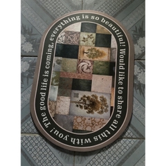 Thảm lau chân chống trượt.
