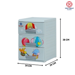 (Việt Nhật) Tủ Kitty 3T, 4T