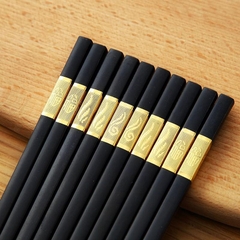 Bộ vỉ đũa Khảm Vàng 10 đôi