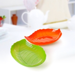 Đĩa nhựa hình lá 2 size to nhỏ đựng hoa quả, bánh kẹo, đồ ăn Việt Nhật (1241-1242) - Việt Nhật Plastic HN