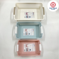 Khay A4, B5, rổ nhựa chữ nhật có quai cầm, khay văn phòng bằng nhựa - Việt Nhật Plastic HN