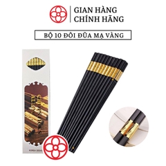 Bộ vỉ đũa Khảm Vàng 10 đôi