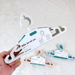 COMBO 10 Mắc quần áo nhựa Hokori cho bé Việt Nhật 2830 - Việt Nhật Plastic HN