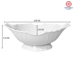 Đĩa thuyền để gà nguyên con hoặc để hoa quả trái cây bằng nhựa ABS (6815) - Việt Nhật Plastic HN