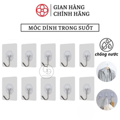 (Hàng mới) Móc dính tường trong suốt, đa năng