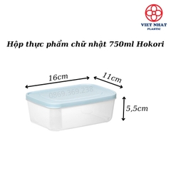Bộ 3 hộp đựng thực phẩm chữ nhật Hokori 6533 - Việt Nhật Plastic HN