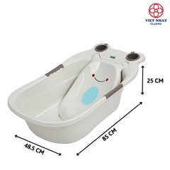Chậu tắm ếch cao cấp cho bé có van thoát nước Việt Nhật 2203 -Việt Nhật Plastic HN