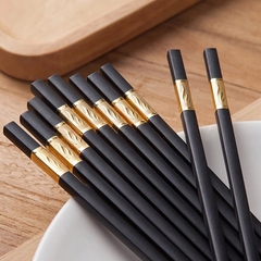Bộ vỉ đũa Khảm Vàng 10 đôi