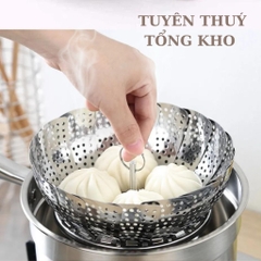 Vỉ hấp đa năng bung gập dễ dàng đồ hấp xôi, hấp bánh bao, đồ ăn cho bé