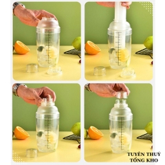 BÌNH LẮC PHA CHẾ BẰNG NHỰA - COCKTAIL SHAKER.