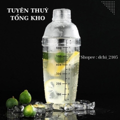 BÌNH LẮC PHA CHẾ BẰNG NHỰA - COCKTAIL SHAKER.