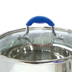 Bộ Nồi 3 Đáy Sunhouse Nắp Kính Đa Dạng Kích Thước - Chất Liệu Inox Cao Cấp An Toàn Cho Sức Khỏe