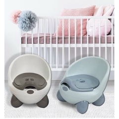 Bô Gấu Vệ Sinh Cho Bé Hokori Dạng Ghế Ngồi Nhựa Có Tựa Lưng Hình Gấu - Bô Trẻ Em Nhựa Cao Cấp