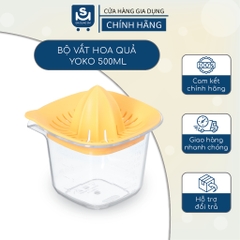 Bộ Vắt Cam Cam Thân Trong Inochi - Yoko 500ml Chất Liệu Nhựa Cao Cấp An Toàn Tiện Lợi